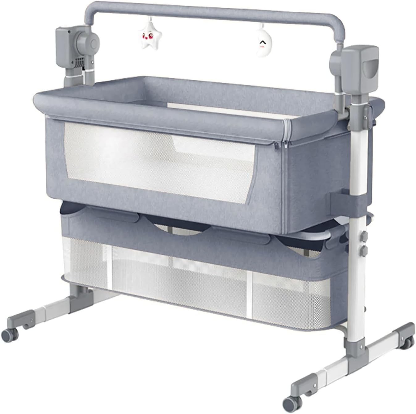 Mionest- Bedside crib med indbygget vuggemotor