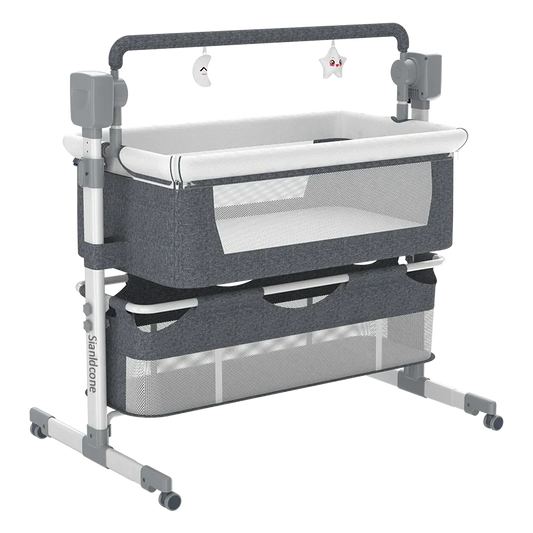 Mionest- Bedside crib med indbygget vuggemotor